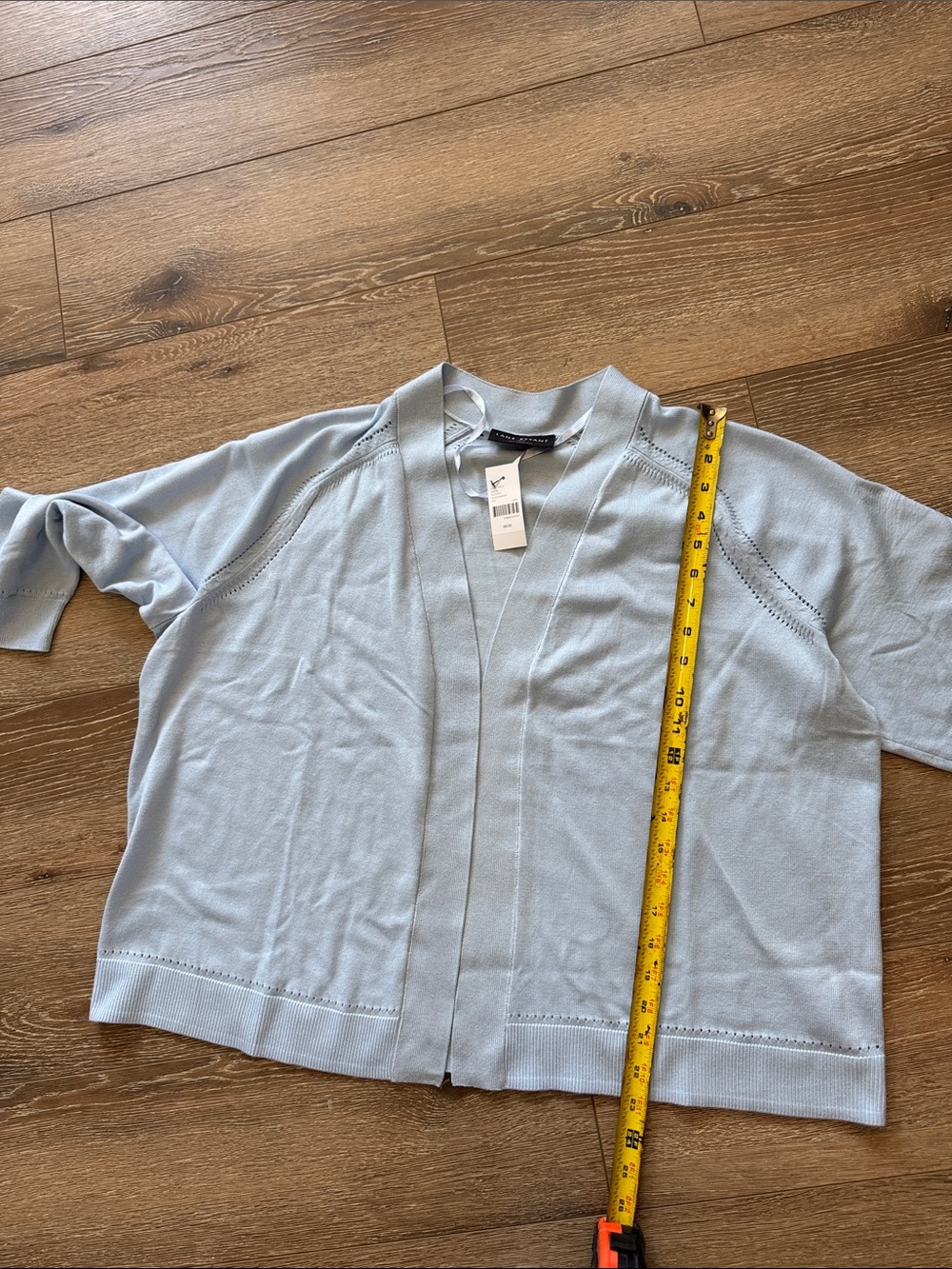 Lane Bryant Pale Blue V-Neck Cardigan Size: 18/20 - Picture 7 of 9